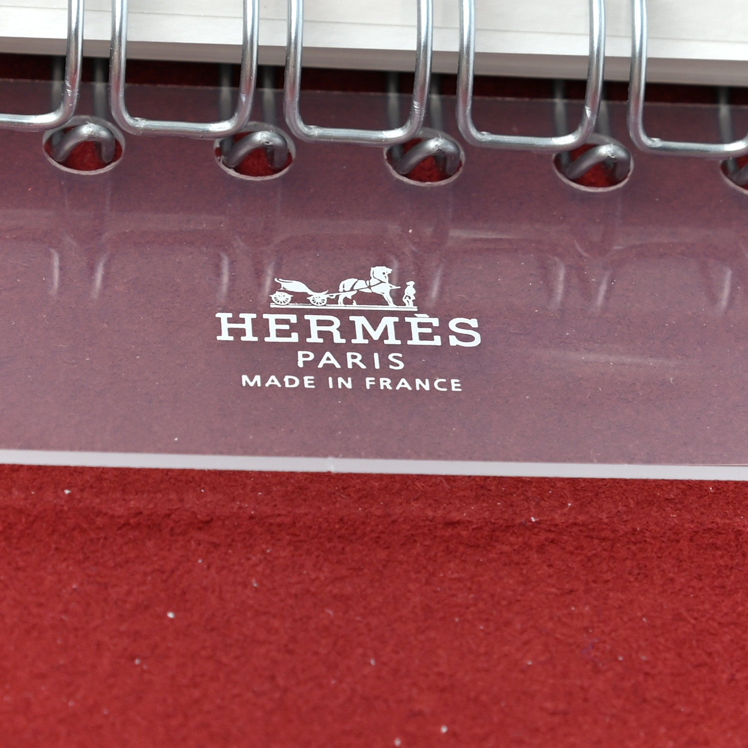 Hermes Togo Ulysse MM Notebook Cover Rouge Grenat 7 of 8