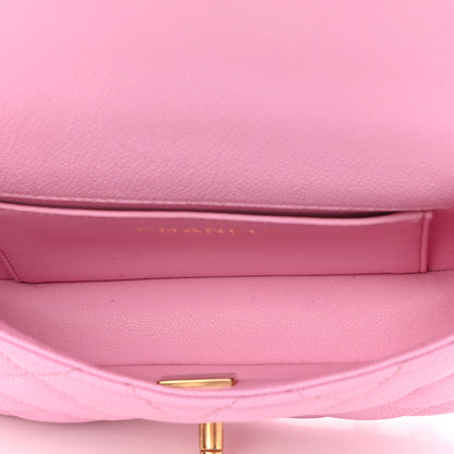 Chanel Caviar Quilted Mini Rectangular Sweetheart Flap Lilac 5 of 11