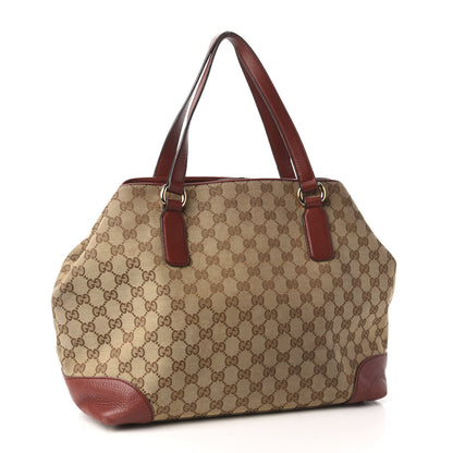 Gucci Monogram Web Medium Dressage Tote Red 3 of 11