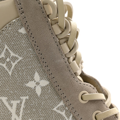 Louis Vuitton Suede Calfskin Laureate Platform Desert Boots 37.5 Taupe 10 of 10