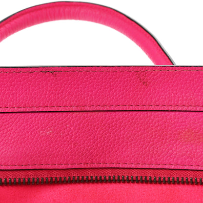 Celine Drummed Calfskin Mini Luggage Fluo Pink 13 of 18