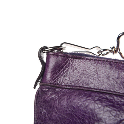 Balenciaga Agneau Giant 21 Silver Hardware Flat Handle Clutch Raisin 8 of 8