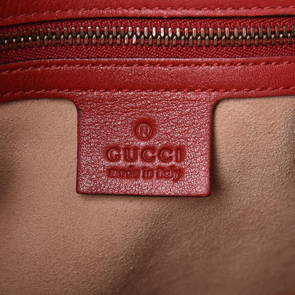 Gucci Calfskin Matelasse Medium GG Marmont Shoulder Bag Hibiscus Red 6 of 14