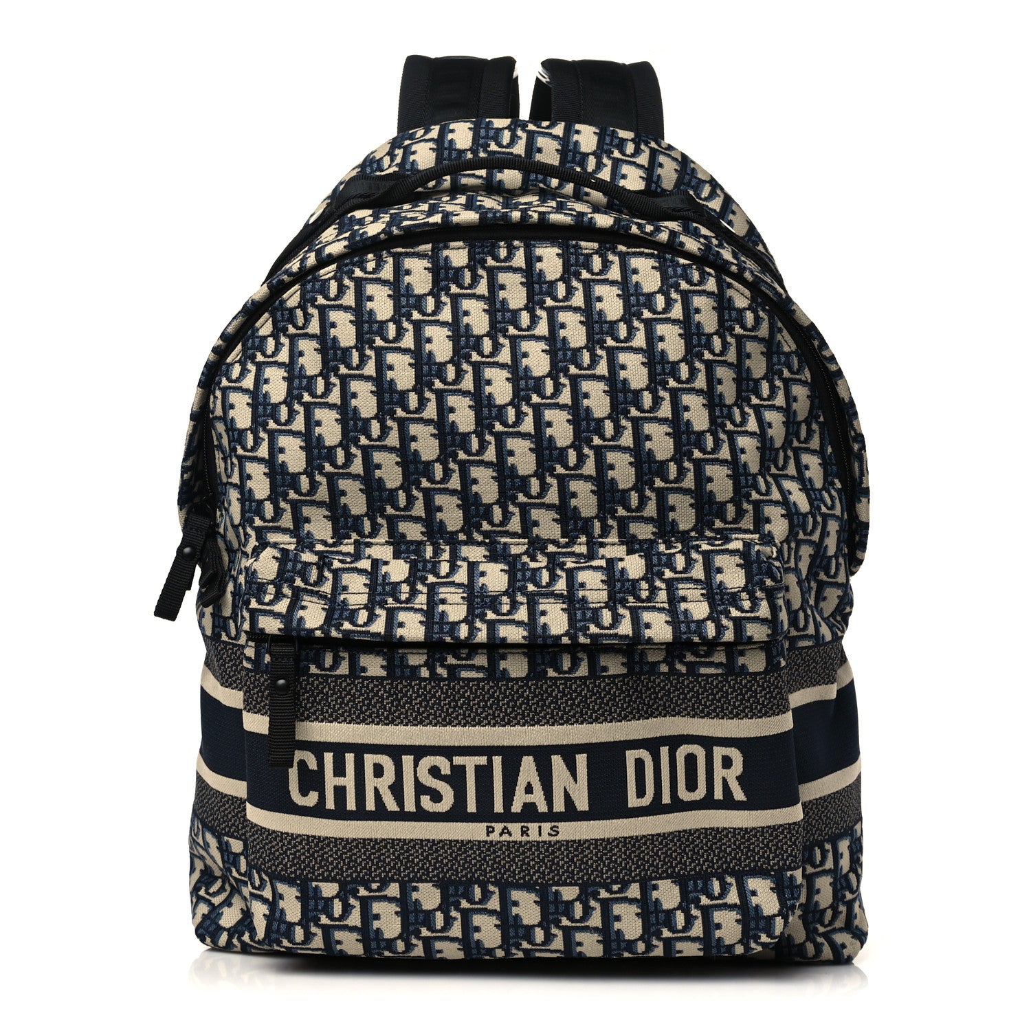 Christian Dior Oblique Diortravel Backpack Blue 1 of 6