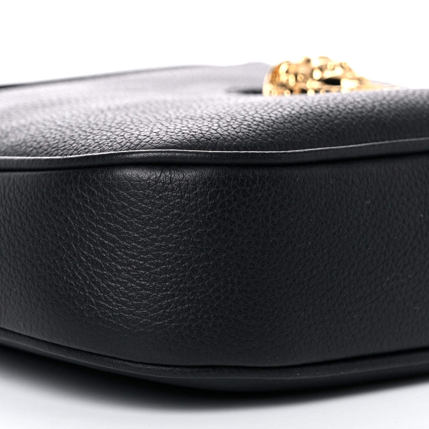 Calfskin La Medusa Small Hobo Crossbody Black
