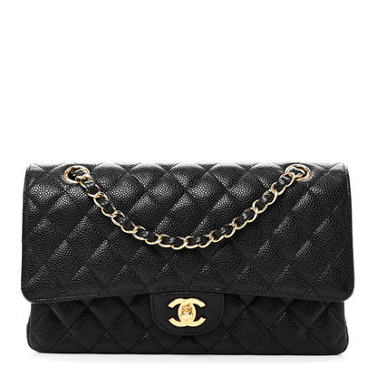 Chanel Caviar Quilted Medium Double Flap Black 1 of 10
