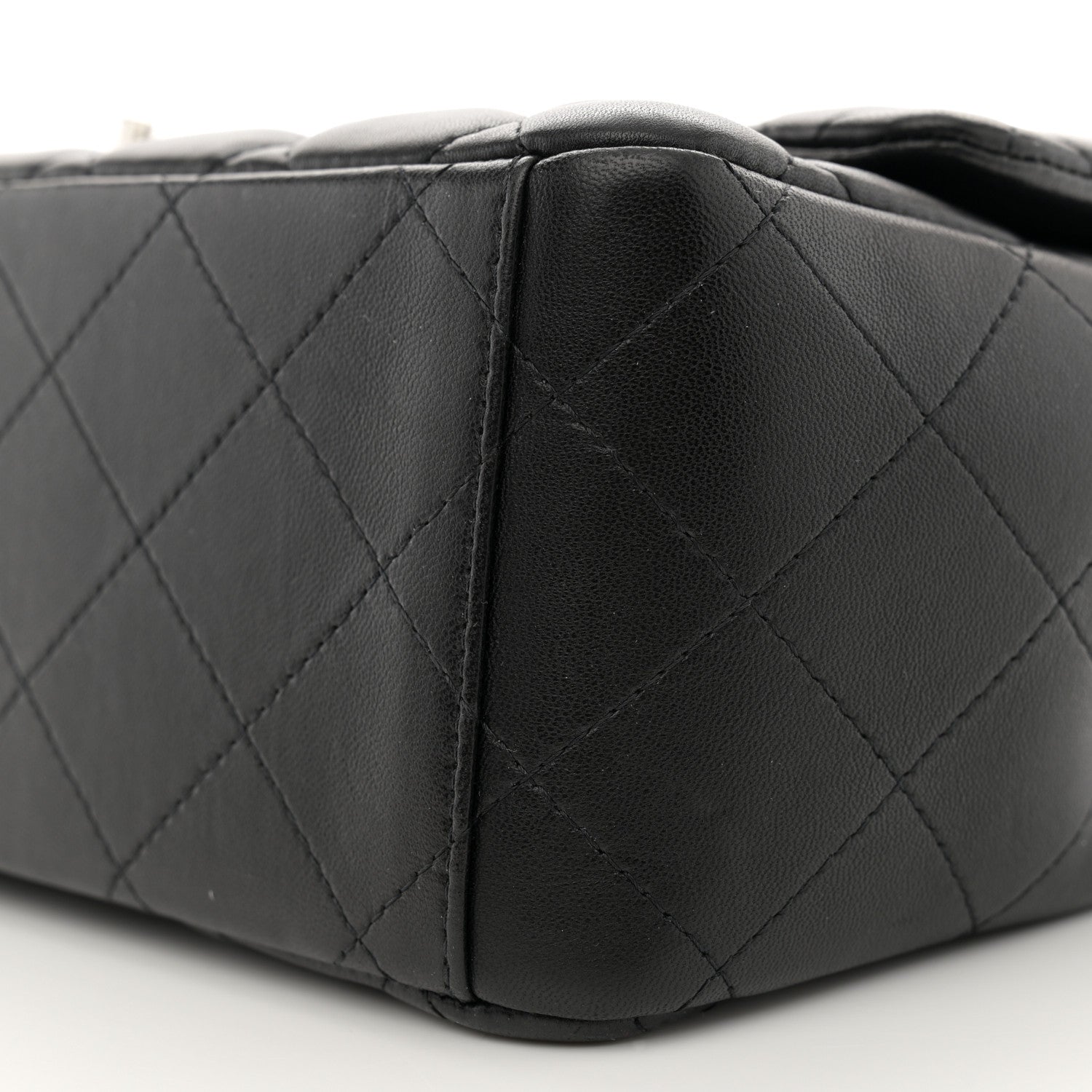 Chanel Lambskin Quilted Maxi Double Flap Black 10 of 12
