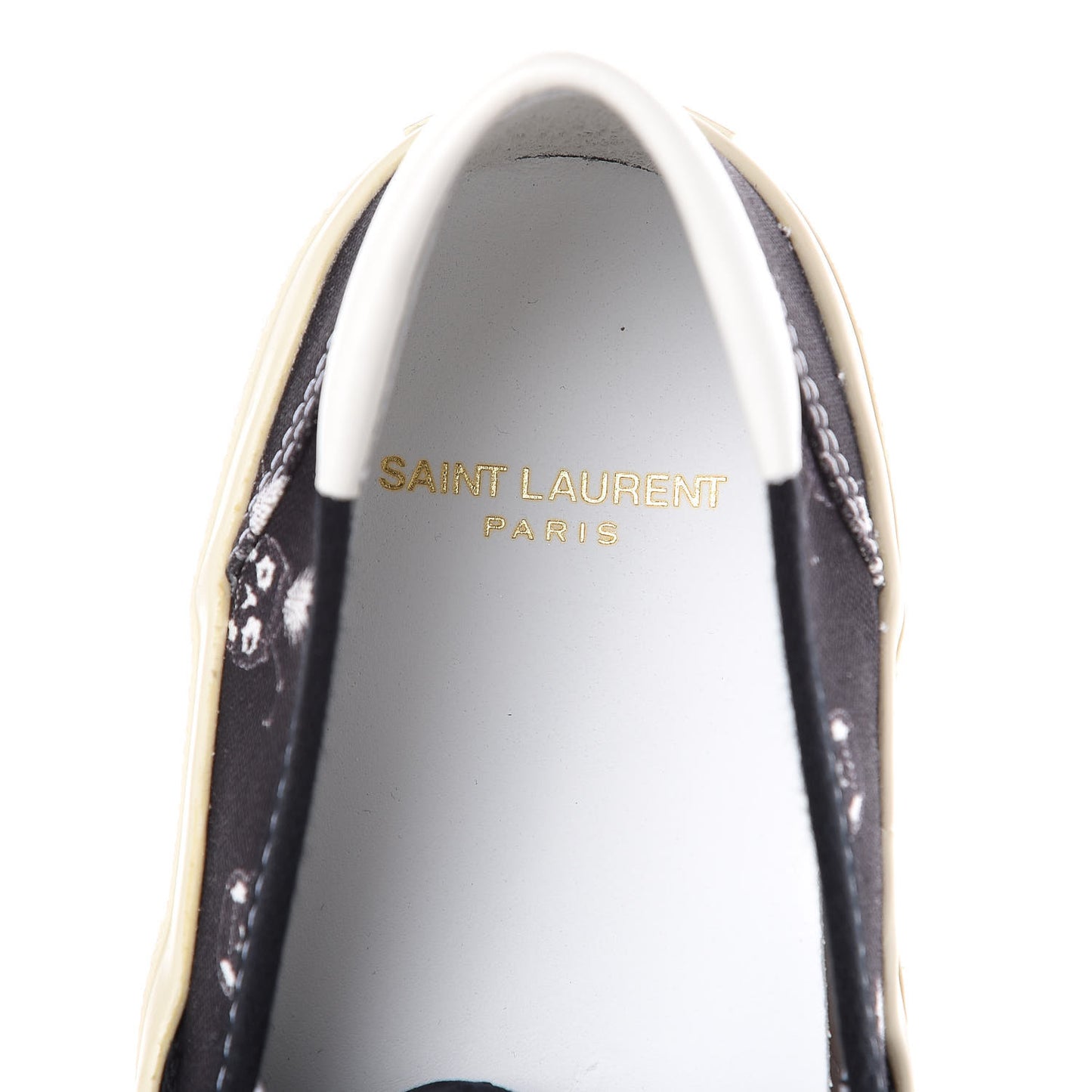 Canvas Solaris Pinaskullada Skate Slip On Sneakers 38 Black White