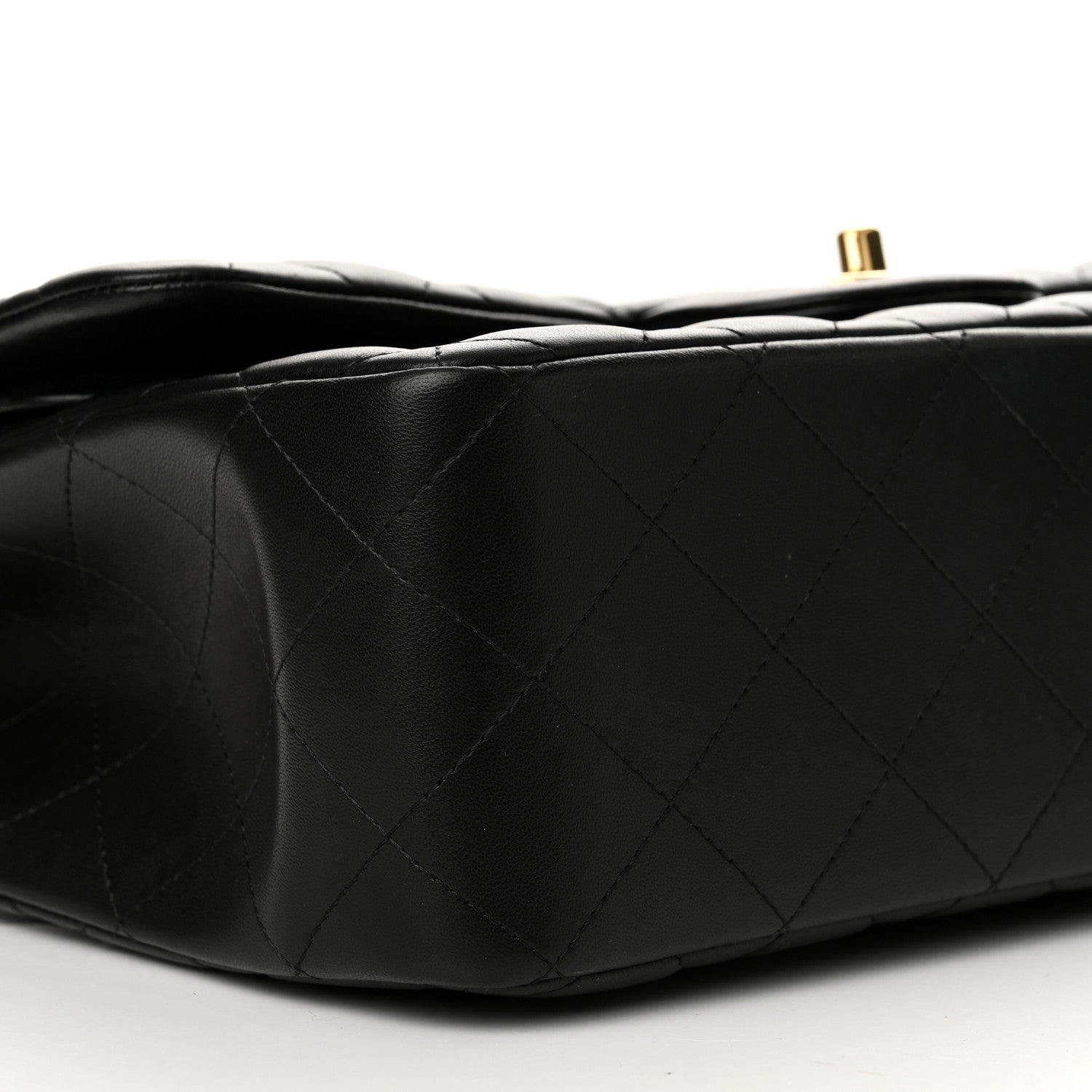 Chanel Lambskin Quilted Jumbo Double Flap Black 9 of 14