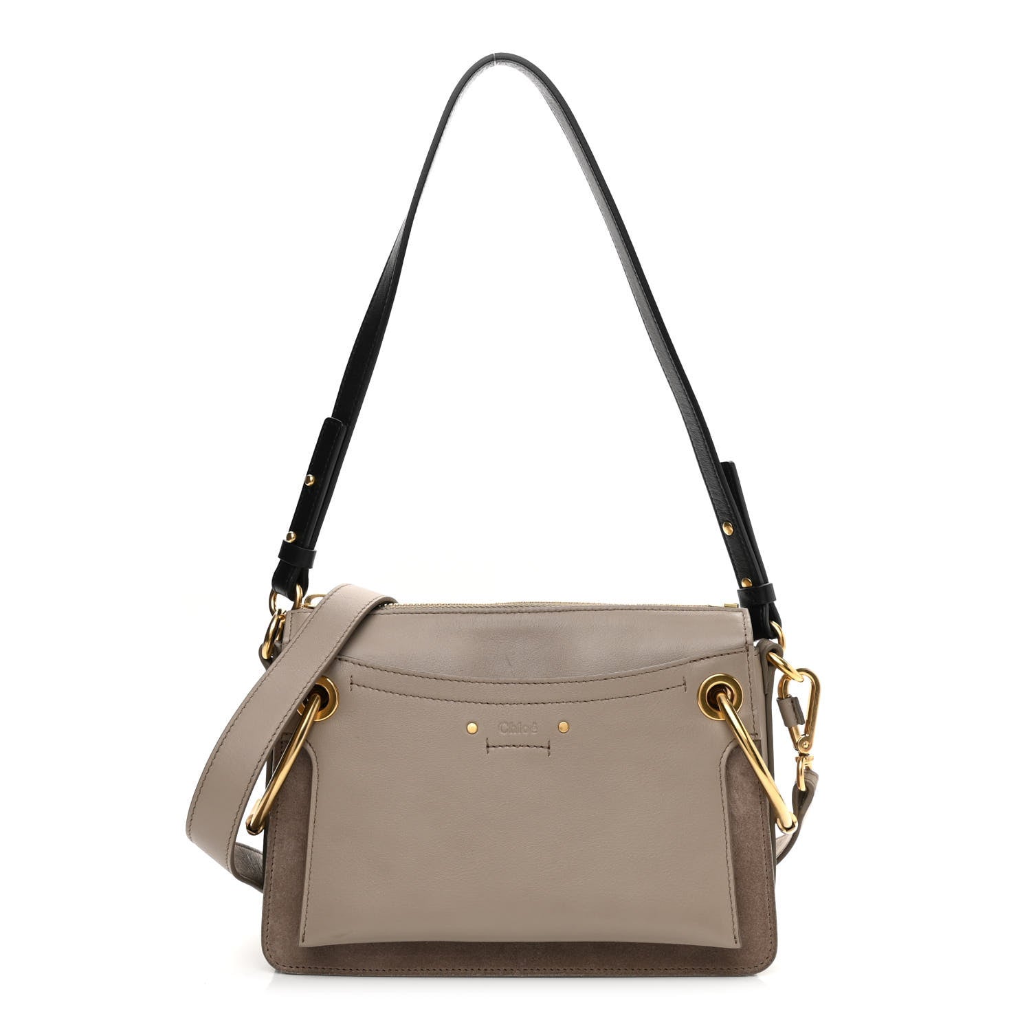 Chloe Calfskin Suede Small Roy Bag Motty Grey 1 of 9