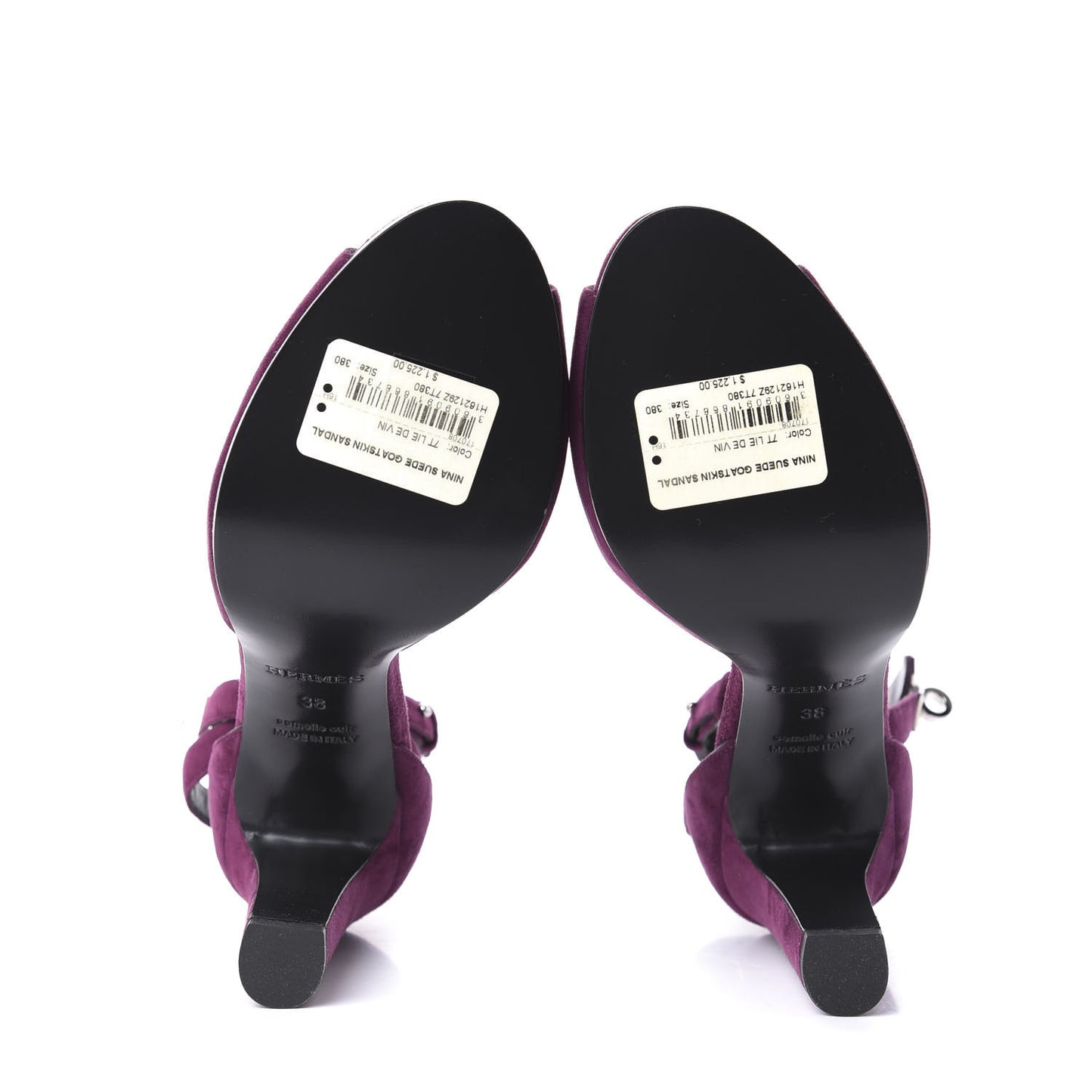 Suede Goatskin Nina Sandals 38 Lie De vin