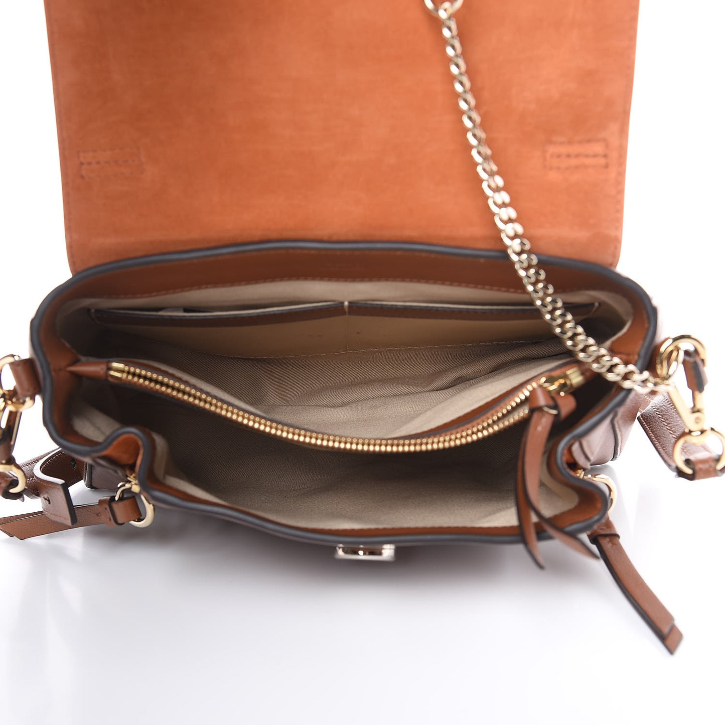 Calfskin Small Faye Day Shoulder Bag Tan