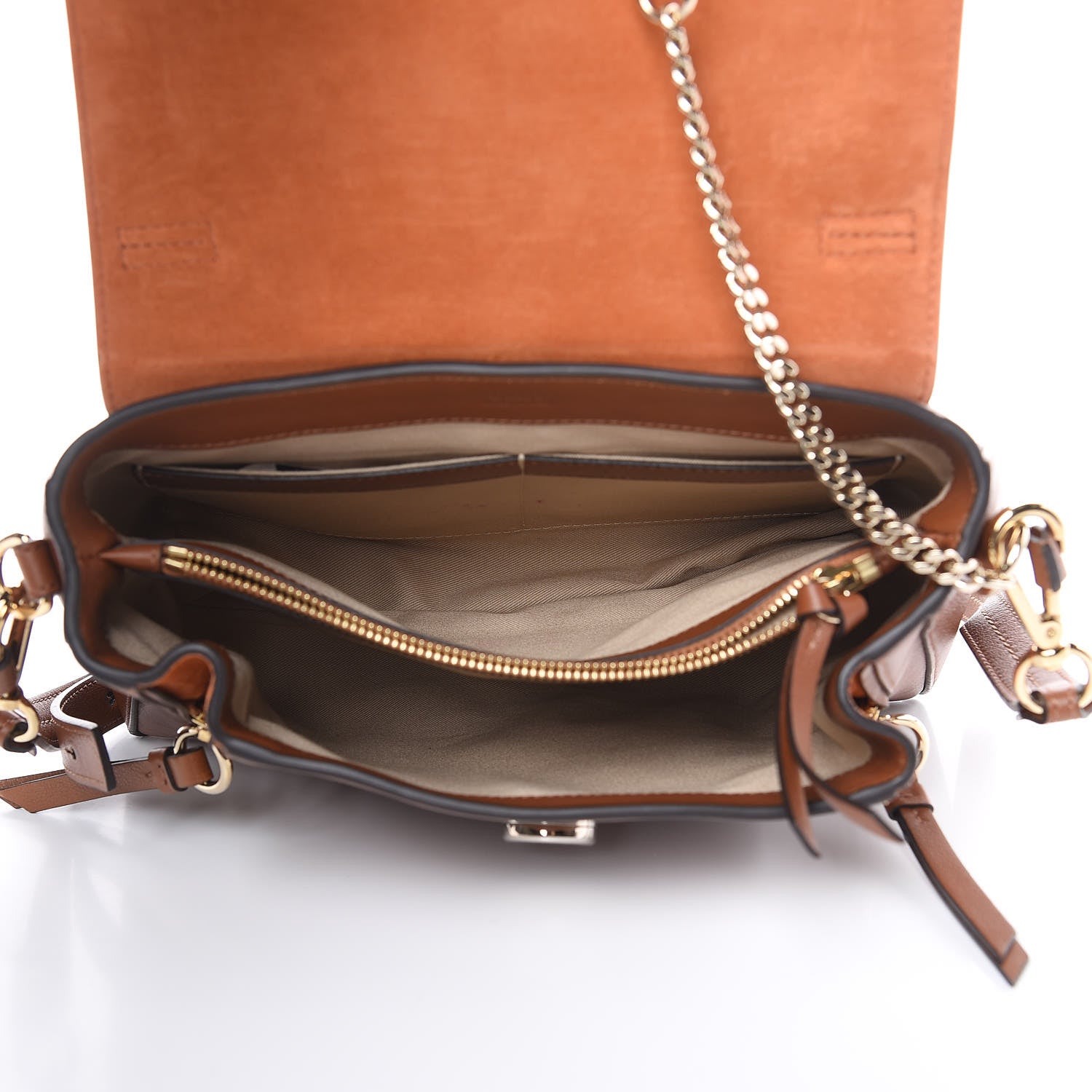 Chloe Calfskin Small Faye Day Shoulder Bag Tan 5 of 13
