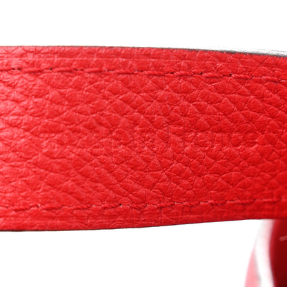 Louis Vuitton Calfskin Lockme Bucket Rubis 7 of 15