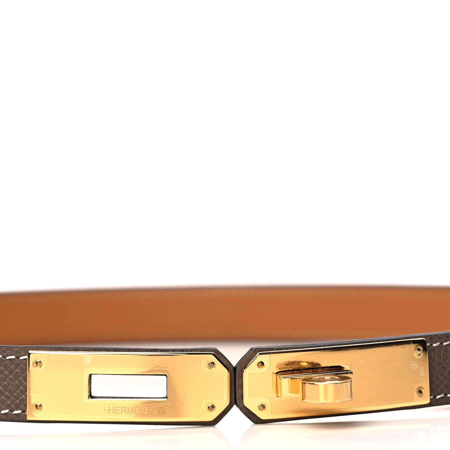 Hermes Epsom Kelly Belt Etoupe 3 of 4