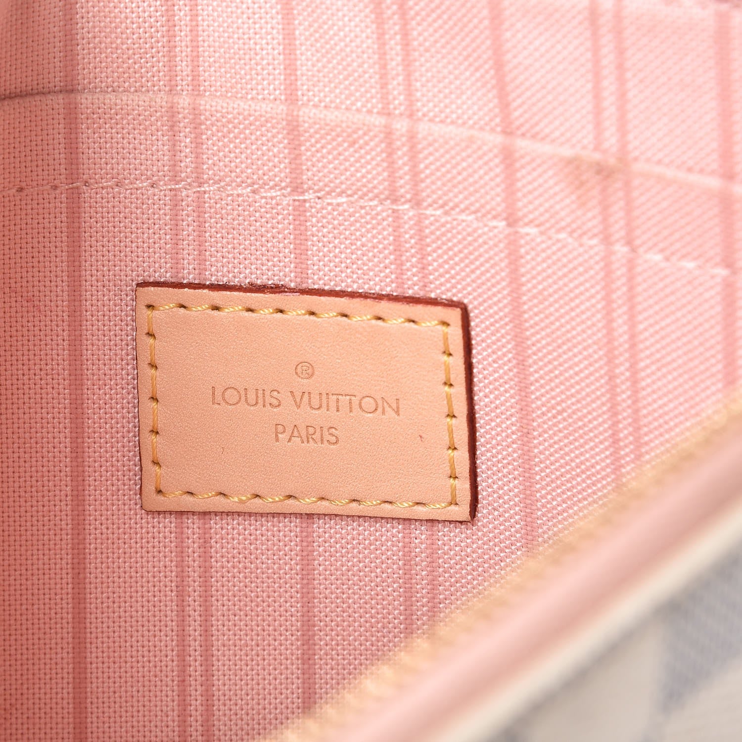 Louis Vuitton Damier Azur Tahitienne Neverfull MM Pochette 6 of 8