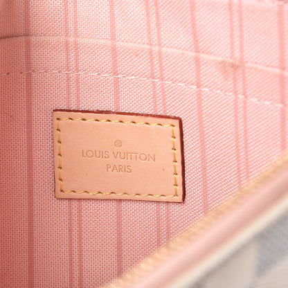 Louis Vuitton Damier Azur Tahitienne Neverfull MM Pochette 6 of 8