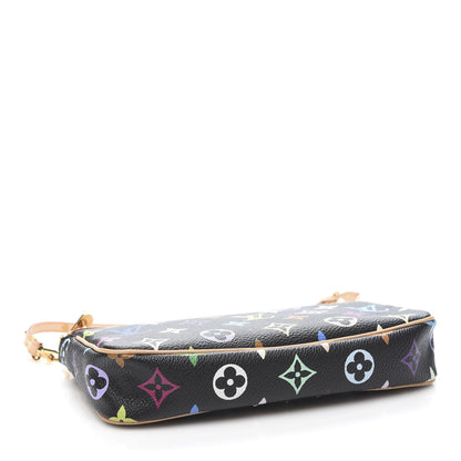 Louis Vuitton Monogram Multicolor Pochette Accessories Black 4 of 11