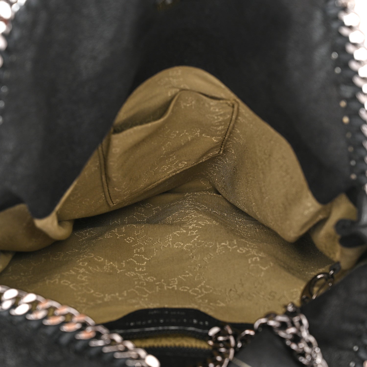 Stella McCartney Shaggy Deer Small Falabella Fold Over Tote Black 5 of 9