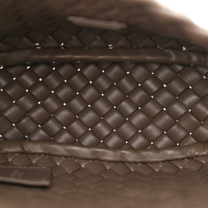 Bottega Veneta Nappa Intreccio Mini Cobble Shoulder Bag Taupe Grey 5 of 10