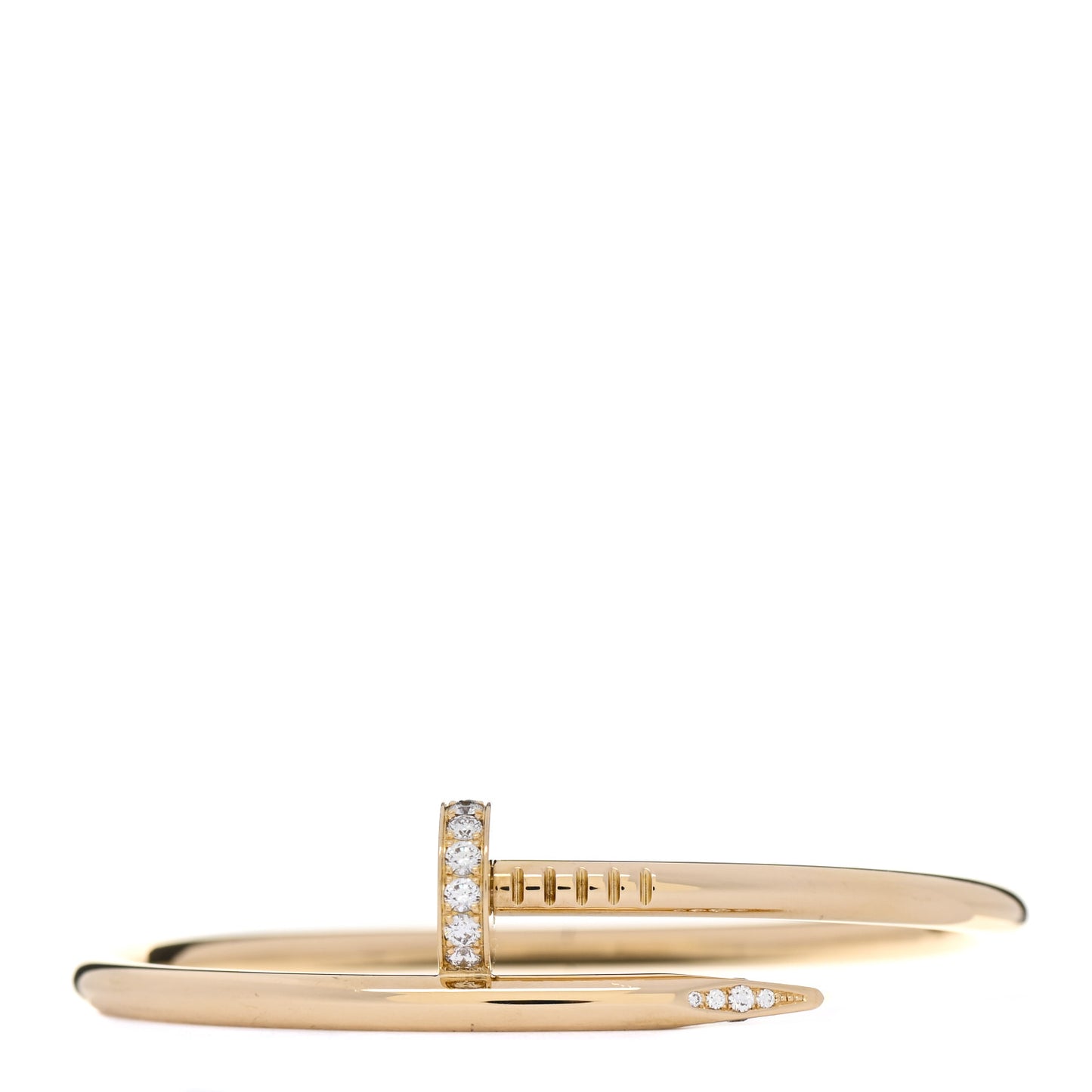 18K Yellow Gold Diamond Juste Un Clou Bracelet 16