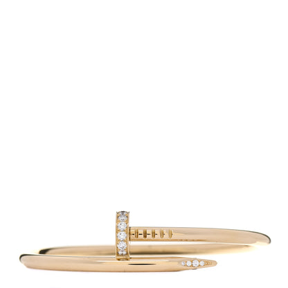 Cartier 18K Yellow Gold Diamond Juste Un Clou Bracelet 16 1 of 4