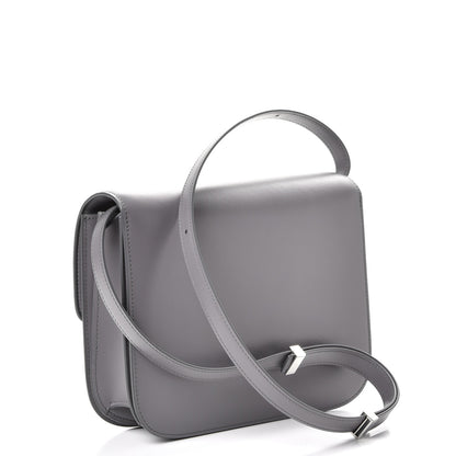 Celine Smooth Calfskin Medium Classic Box Flap Bag Storm 3 of 9