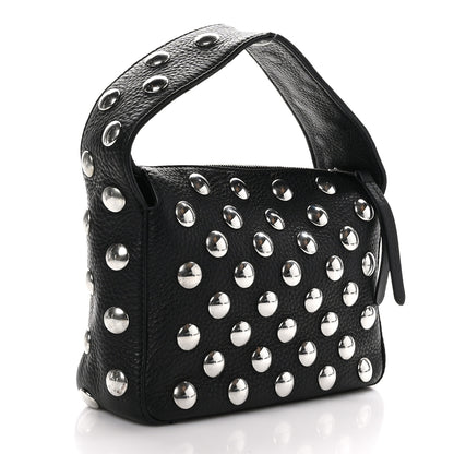 Khaite Pebbled Sport Calfskin Studded Small Elena Black 3 of 9