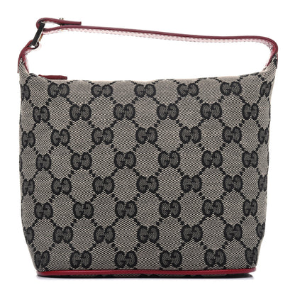 Gucci Monogram GG Pochette Shoulder Bag Navy 1 of 12