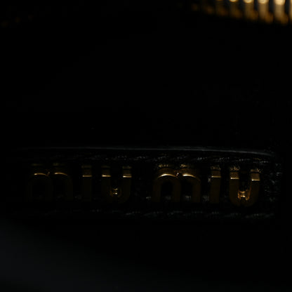 Miu Miu Velluto Matelasse Small Wander Hobo Black 6 of 11