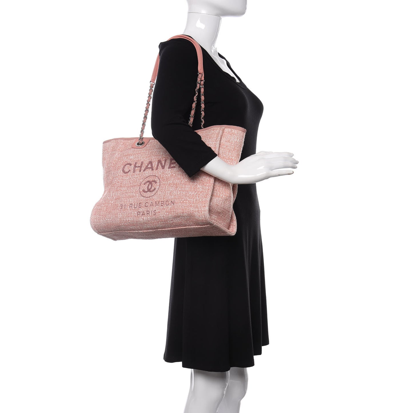 Canvas Small Deauville Tote Pink