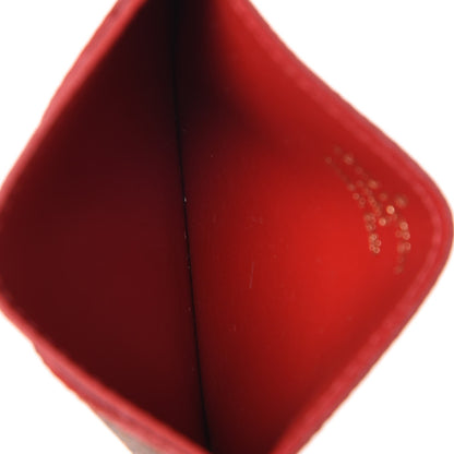 Louis Vuitton Damier Ebene Caissa Card Holder Cherry 6 of 8