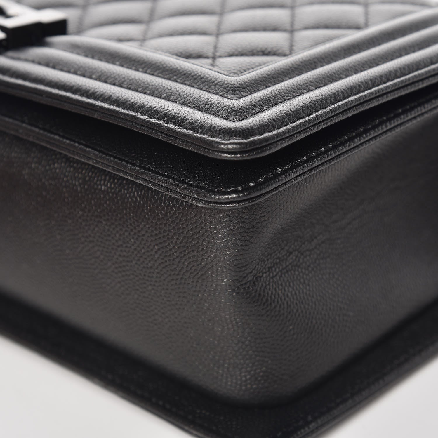Chanel Caviar Quilted Medium Boy Flap So Black 9 of 11