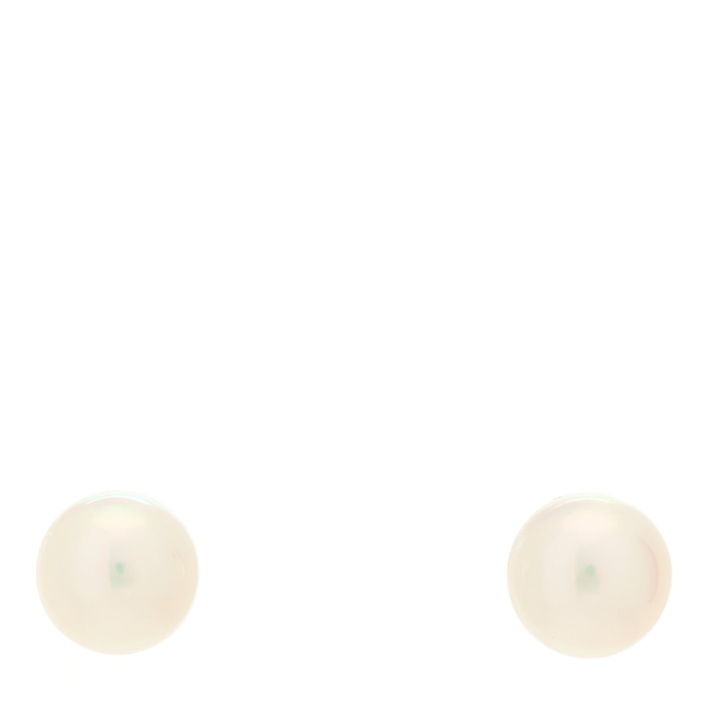 18K White Gold Akoya Cultured Pearl 7-7.5mm Earrings