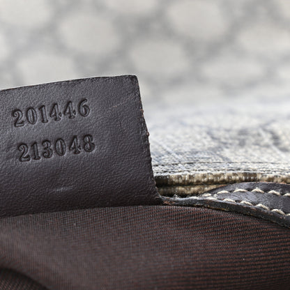 Gucci GG Supreme Monogram Medium Flat Messenger Bag Dark Brown 7 of 10