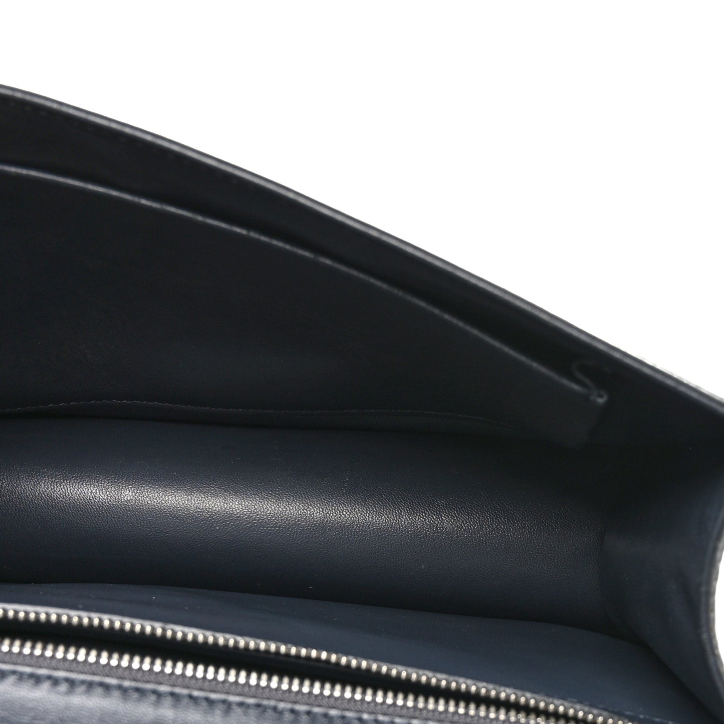 Metallic Patent Micro-Cannage Medium Diorama Flap Bag Silver