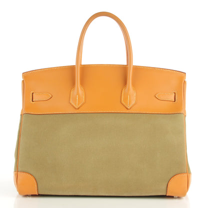 Hermes Toile Natural Barenia Birkin 35 3 of 18