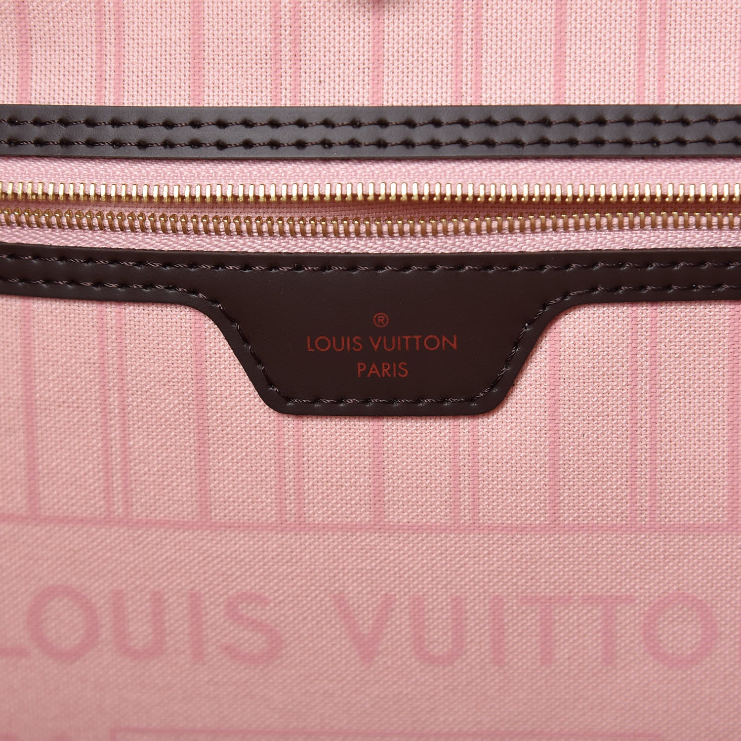 Louis Vuitton Damier Ebene Neo Neverfull MM Rose Ballerine 7 of 10