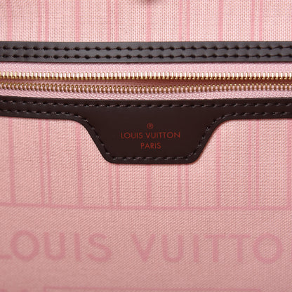 Louis Vuitton Damier Ebene Neo Neverfull MM Rose Ballerine 7 of 10