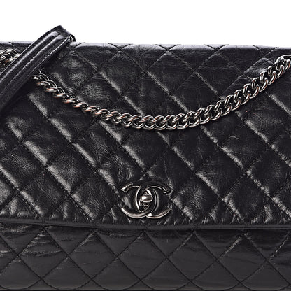 Chanel Glazed Calfskin Quilted Large Lady Pearly Flap Black 11 of 11