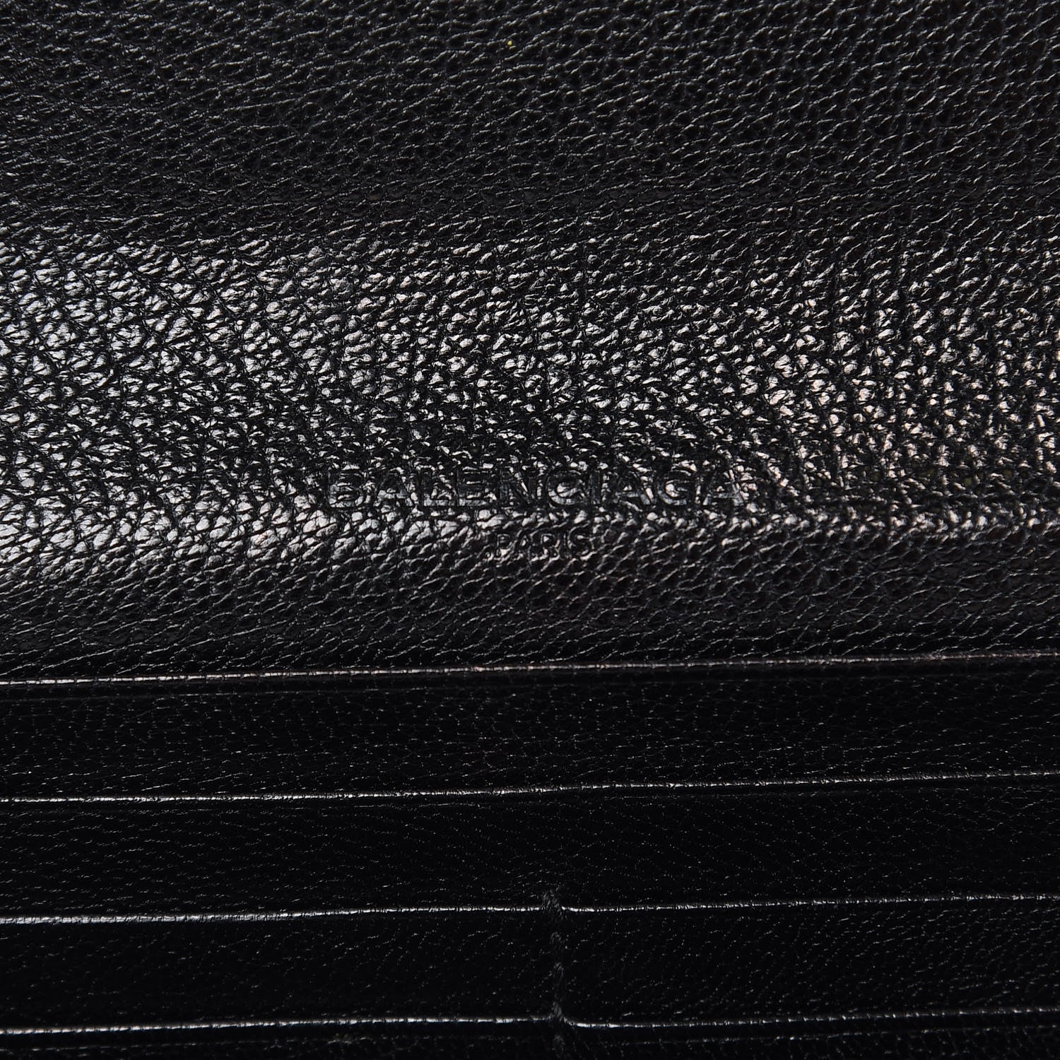 Balenciaga Chevre Gold Metallic Edge Hardware Money Wallet Black 6 of 13