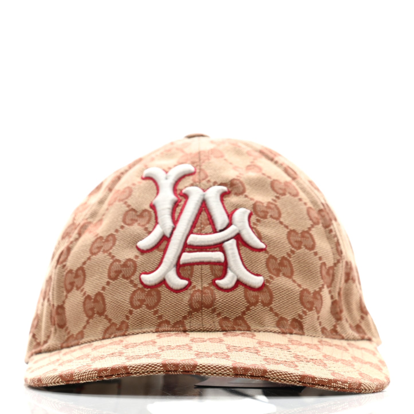X MLB Monogram LA Dodgers Baseball Hat 57-61 Beige Ruggine