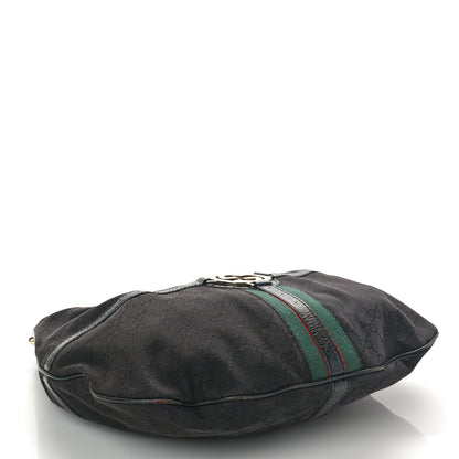 Gucci Monogram Web GG Reins Hobo Black 4 of 13
