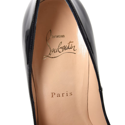 Christian Louboutin Patent Corafront 120 Pumps 39 Black Red 7 of 8
