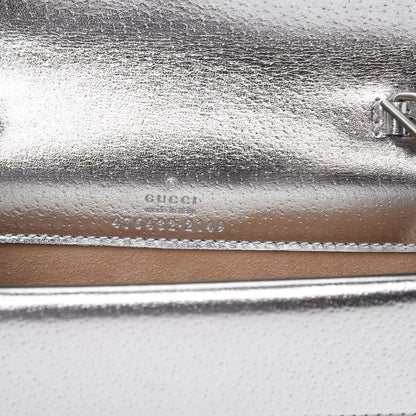 Gucci Metallic Calfskin Super Mini Dionysus Shoulder Bag Silver 6 of 8