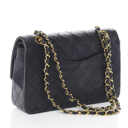 Chanel Lambskin Quilted Medium Double Flap Black 2 of 9