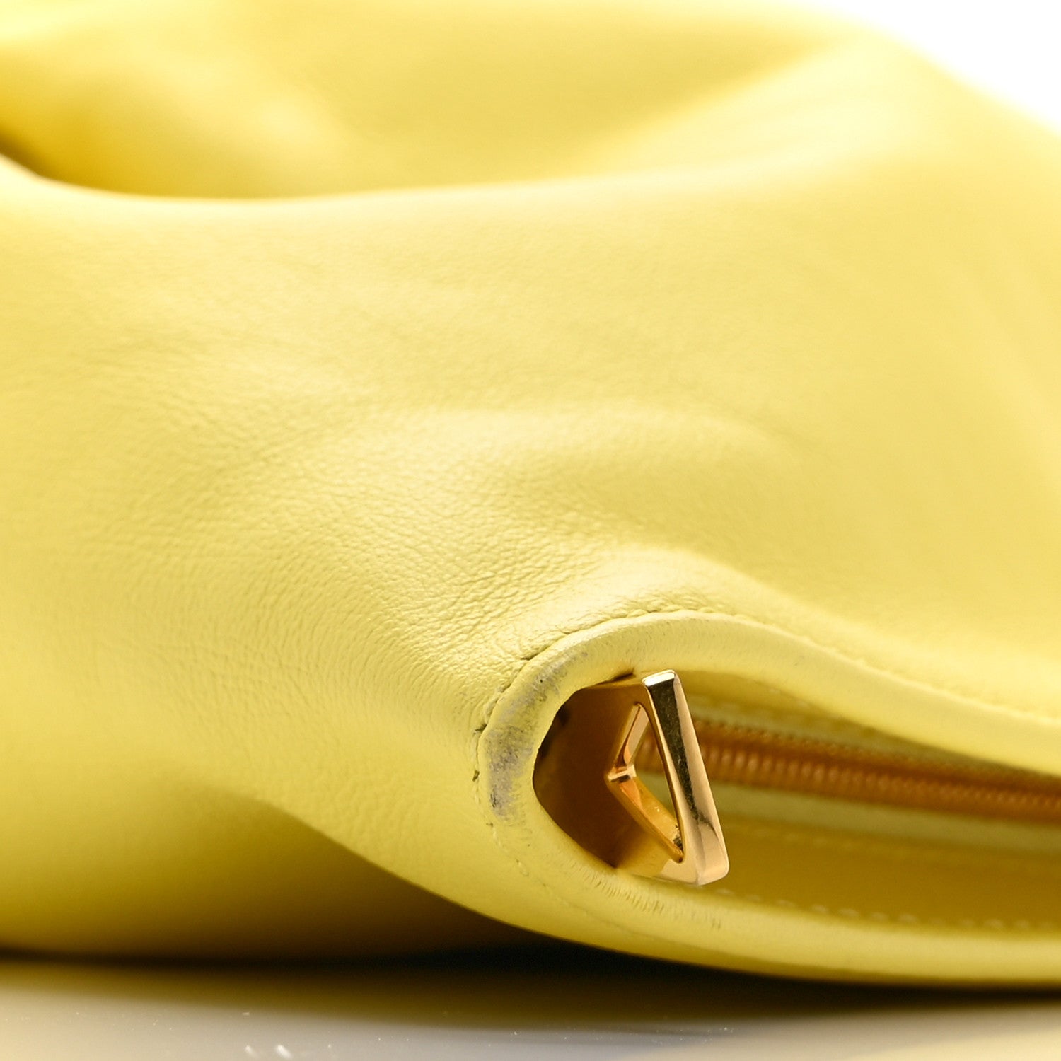Bottega Veneta Calfskin Mini BV Twist Yellow 10 of 11
