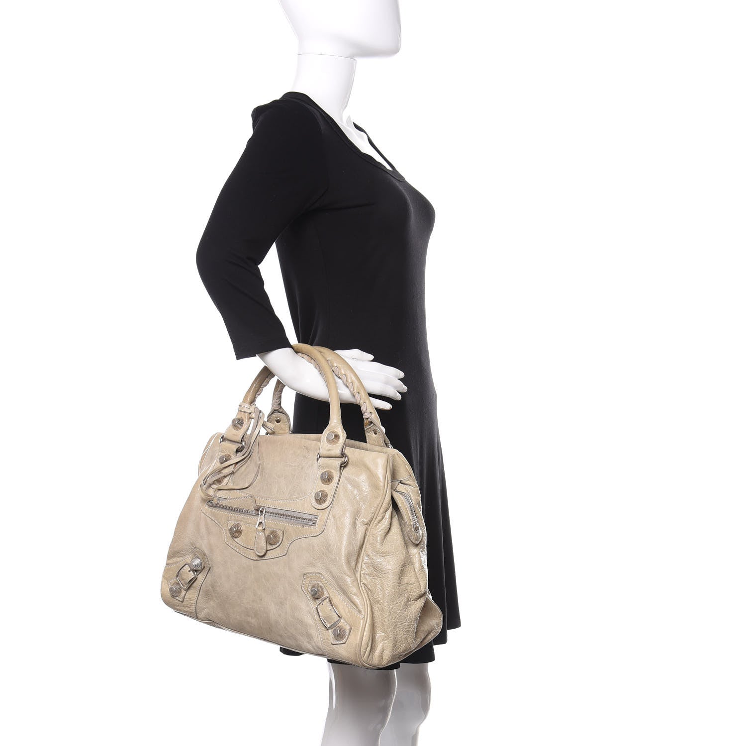 Balenciaga Agneau Giant 21 Silver Hardware Mid Day Sahara 2 of 18