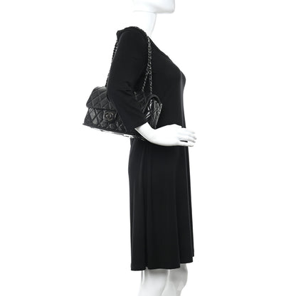Chanel Aged Calfskin Flap Black 2 of 10