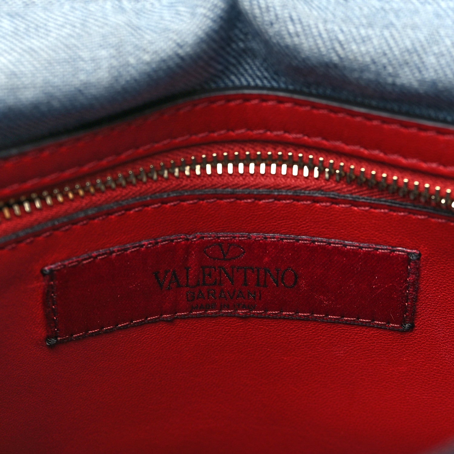 Valentino Garavani Denim Medium Rockstud Spike Shoulder Bag Denim 6 of 9